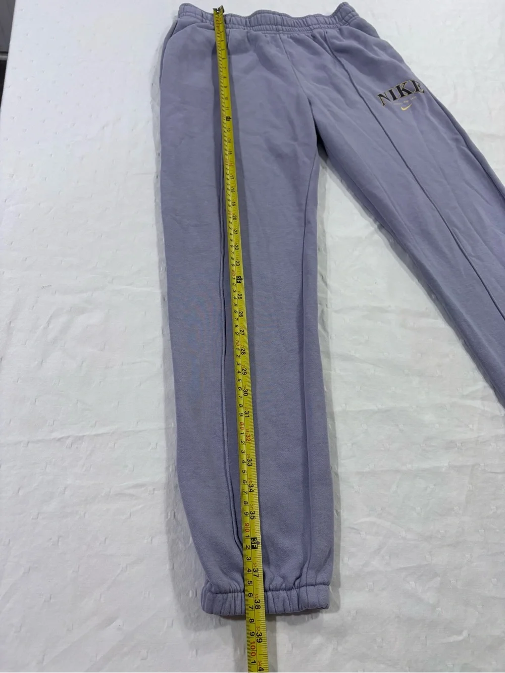 Nike Women Lavender Sportswear Trend Fleece Pintuck Jogger Pants Size XL